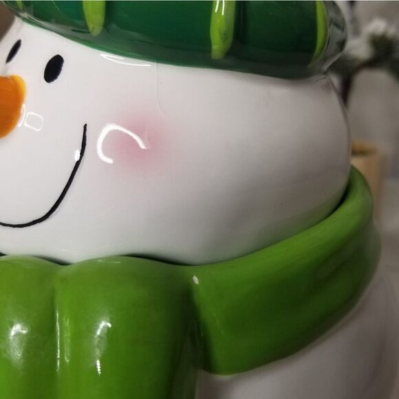 Ganz‎ Snowman Cookie Jar Christmas Holiday Decor Food Storage - Picture 16 of 16